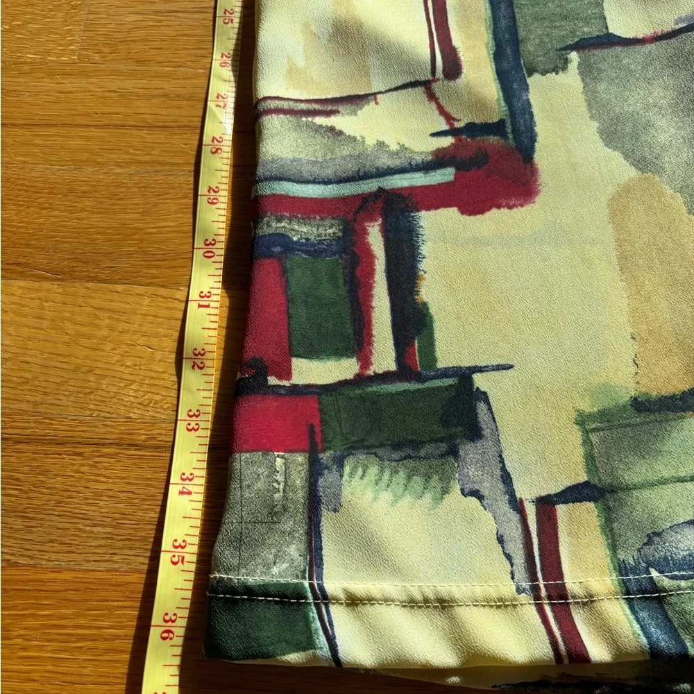 Spring or Summer top/skirt dress. Sleeveless Abstract Print Multi colour. - Picture 4 of 14